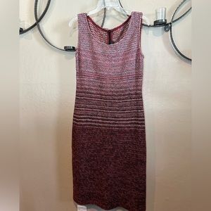 St. John Pink Ombré Tweed Dress